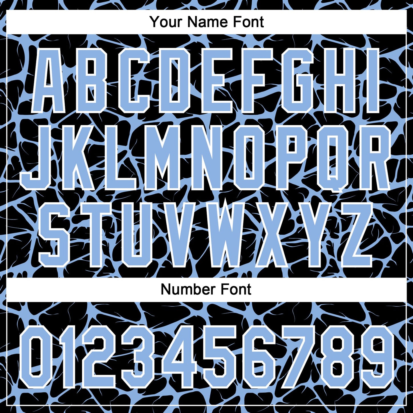 Custom Black Light Blue-White Abstract Network Crackle Two-Button Unisex Softball Jersey