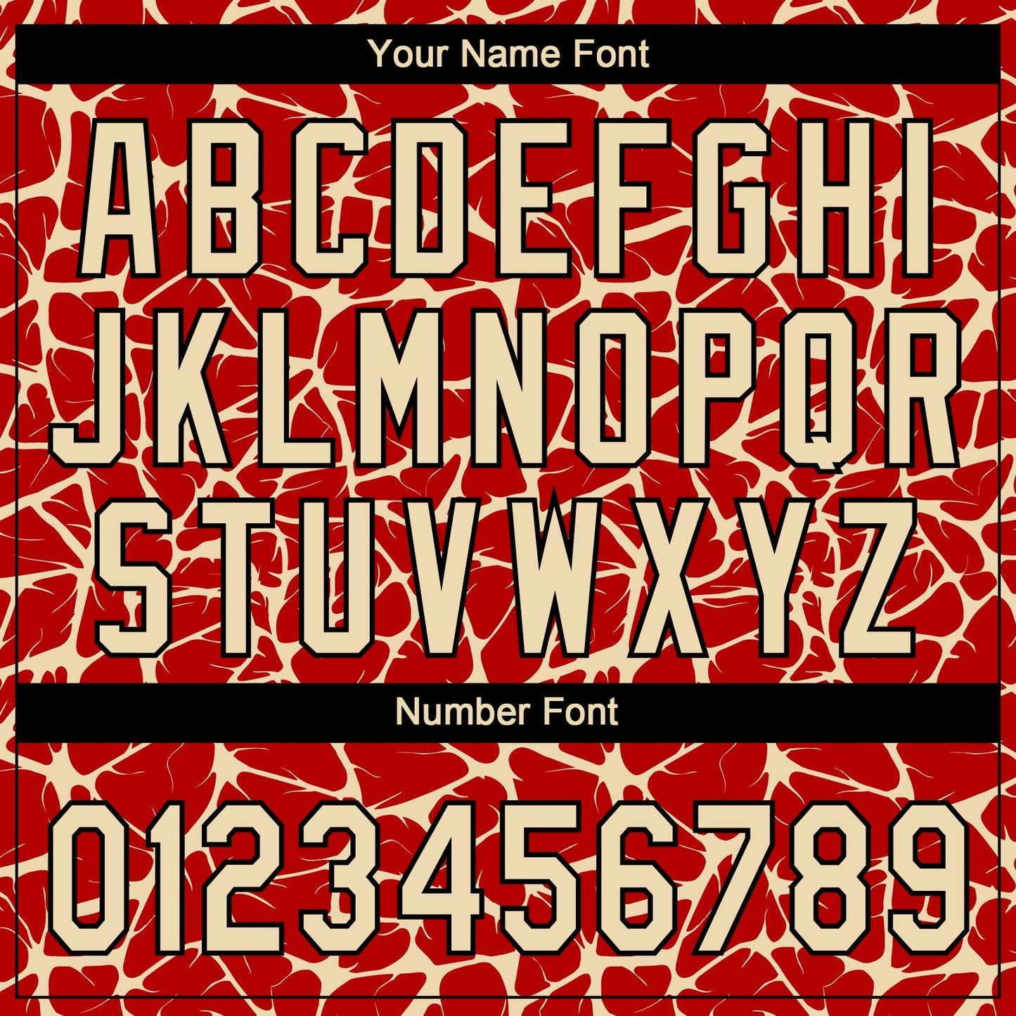 Custom Red Cream-Black Abstract Network Crackle Two-Button Unisex Softball Jersey