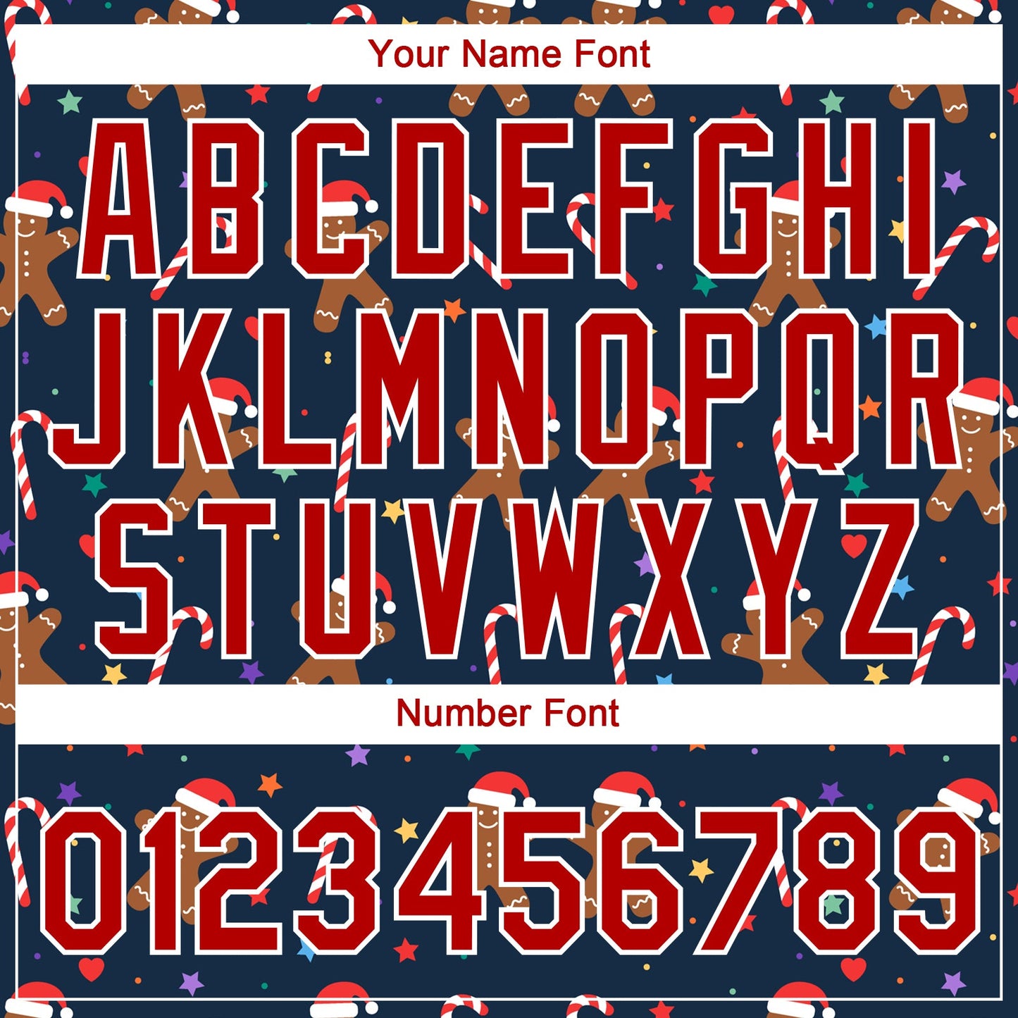 Custom Navy Red-White Christmas 3D Pattern Design Two-Button Unisex Softball Jersey