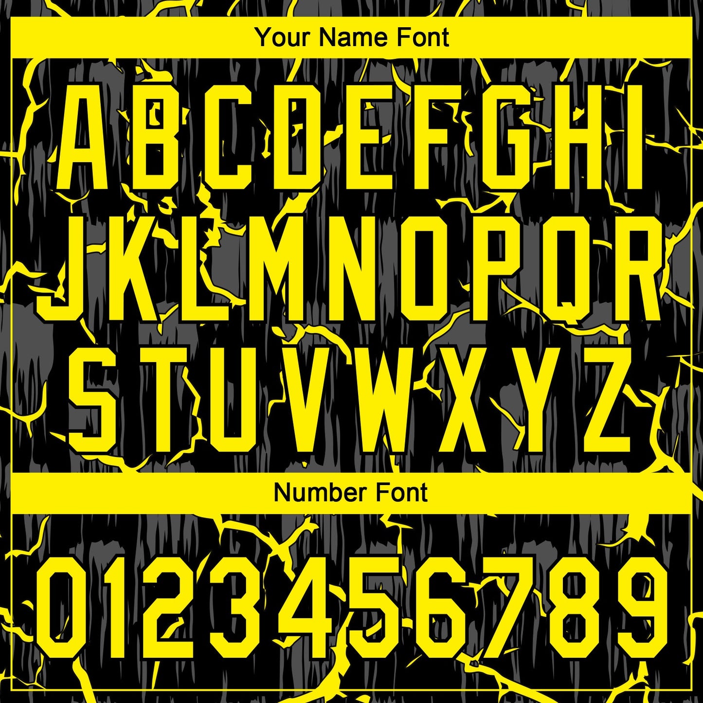 Custom Black Light Yellow-Gray Raglan Sleeves Neon Lightning Crackle Two-Button Unisex Softball Jersey