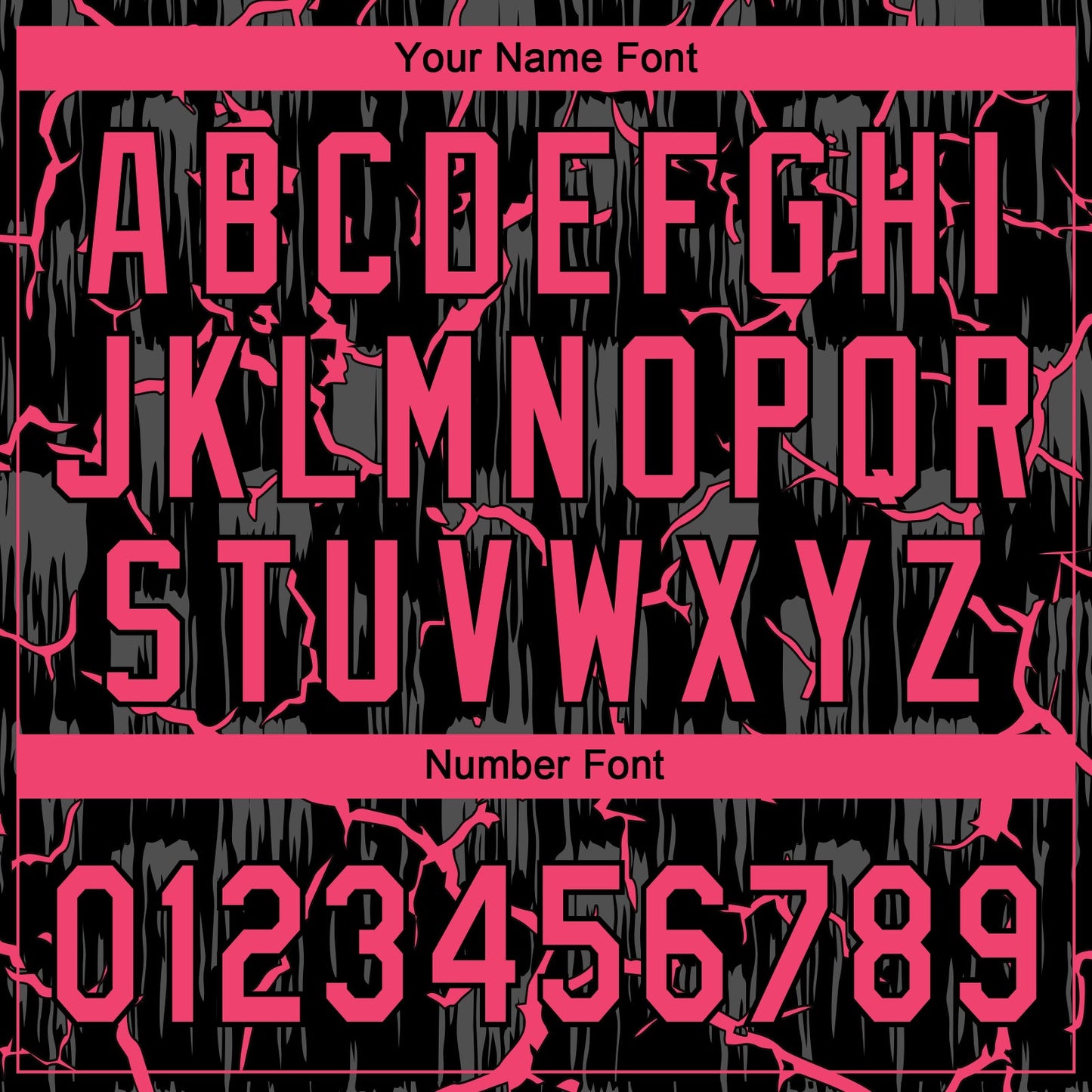Custom Black Neon Pink-Gray Raglan Sleeves Neon Lightning Crackle Two-Button Unisex Softball Jersey