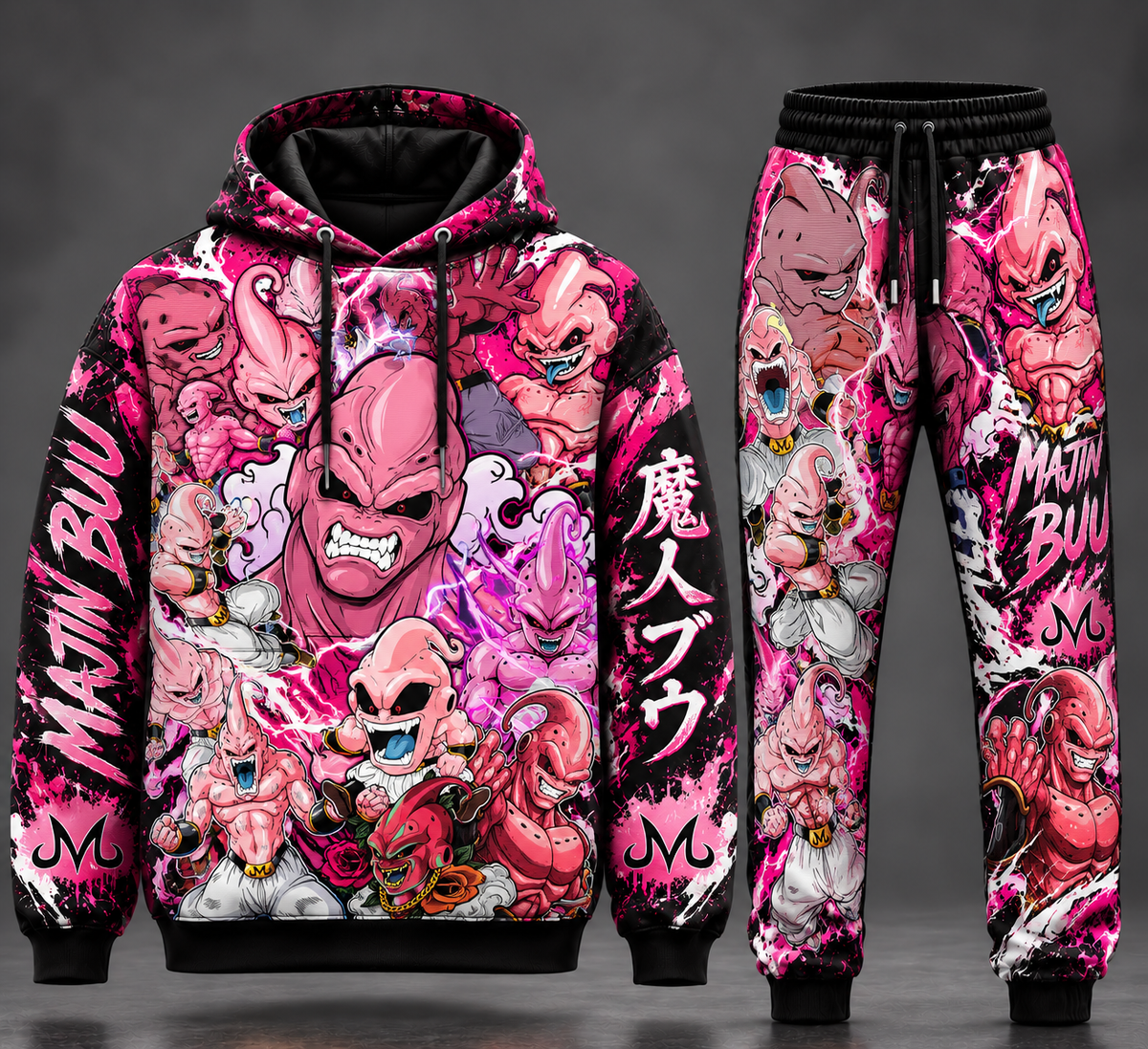 Haaland Buu Transformation Fan Set — Dragon Ball Hoodie & Sweatpants