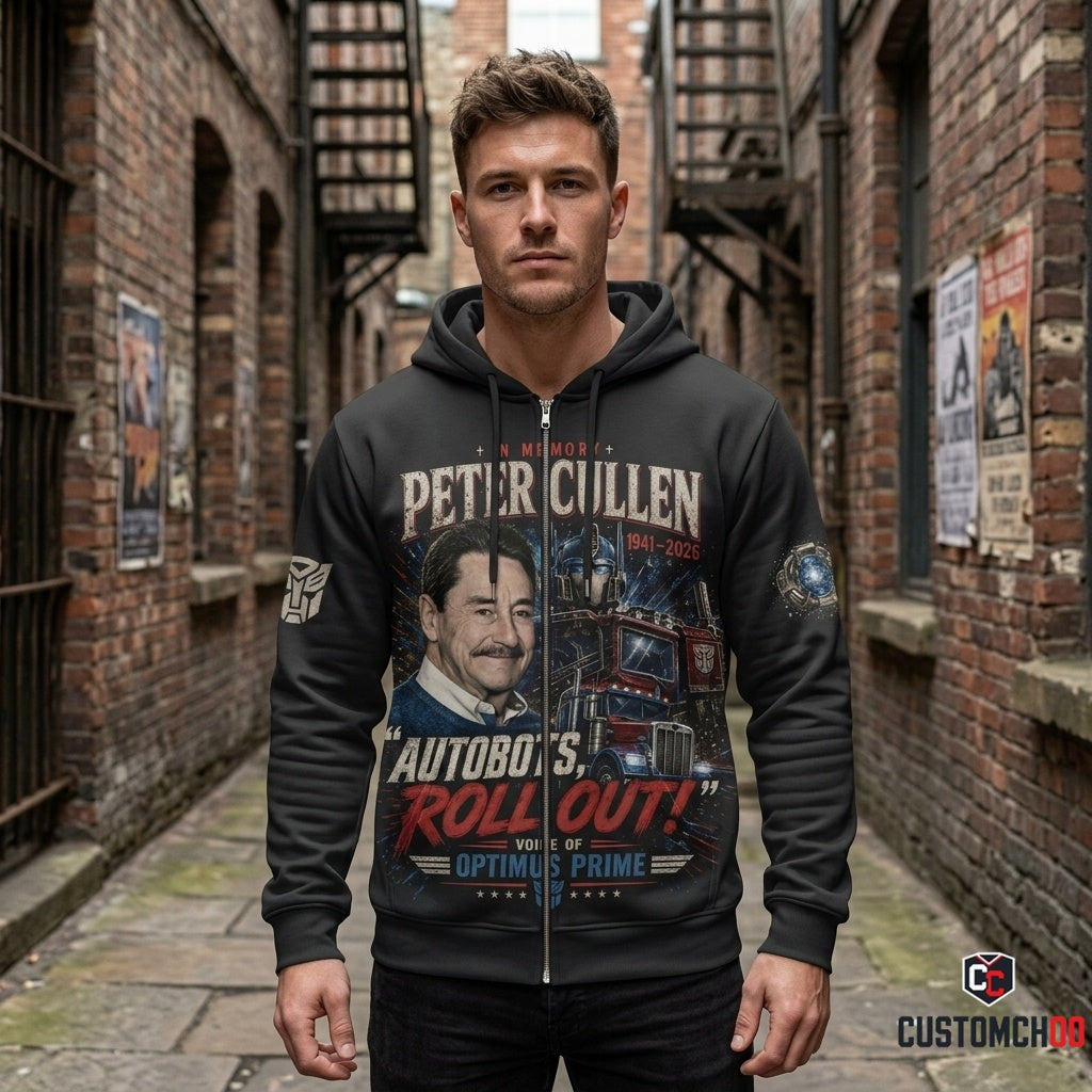 Peter Cullen Tribute Shirt — Vintage Robot Hero Voice Icon Gift