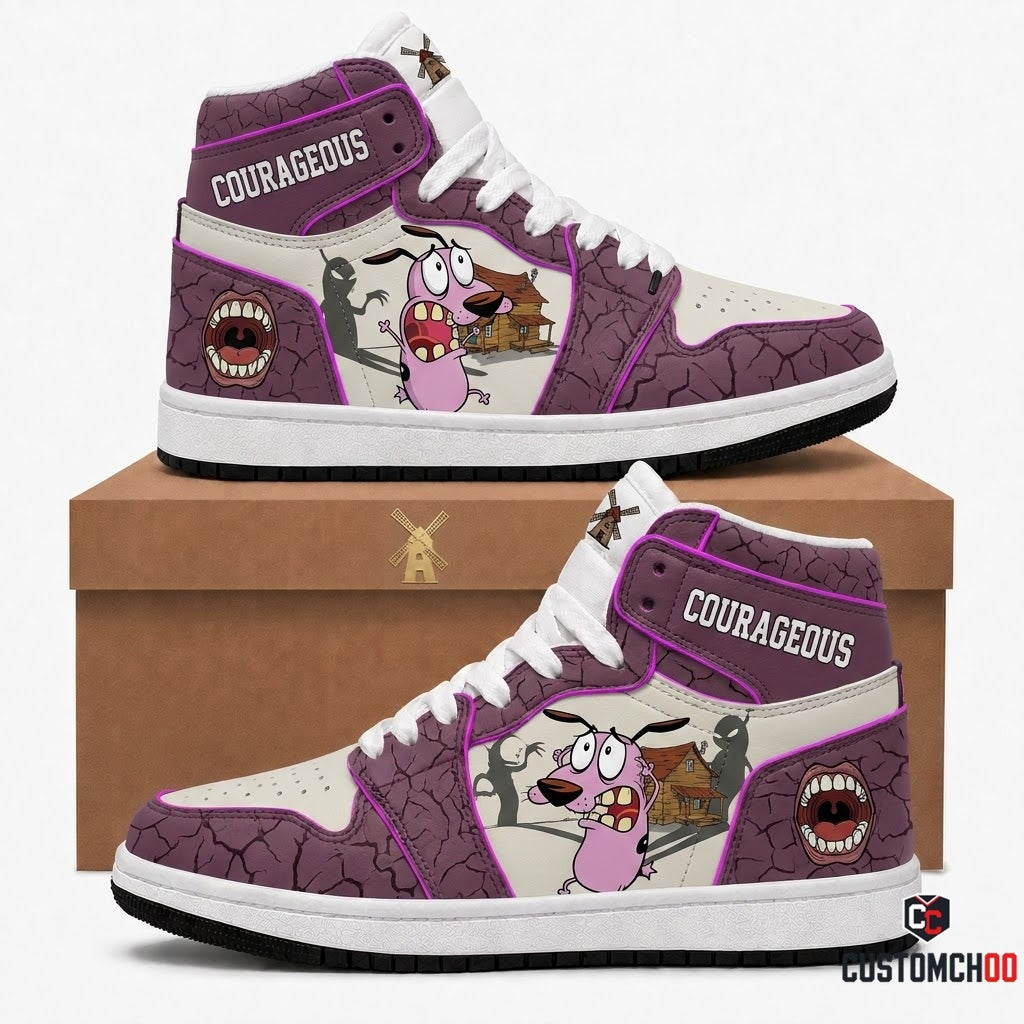 Courage Cowardly Scream Halloween Sneakers