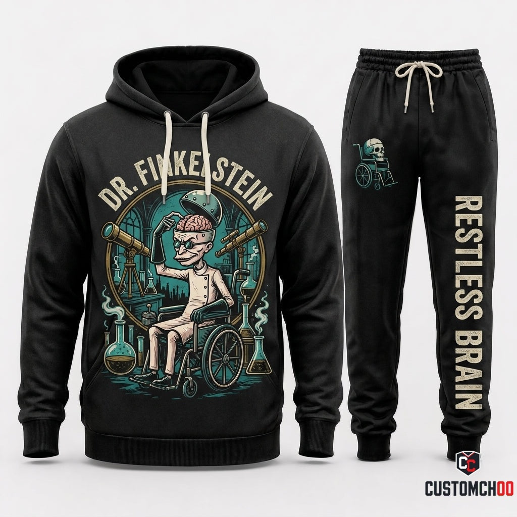 DR. FINKELSTEIN - The Nightmare Before Christmas Spooky Hoodie & Pants Set - Vintage Halloween Streetwear