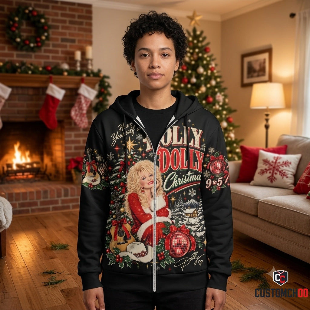 Holly Dolly Christmas Shirt — Dolly Parton Holiday Graphic Tee