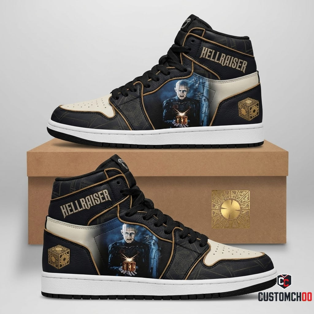 Pinhead - Horror Slashers Solo Vintage Canvas High Top Sneakers (vintage horror slasher canvas high top sneakers)