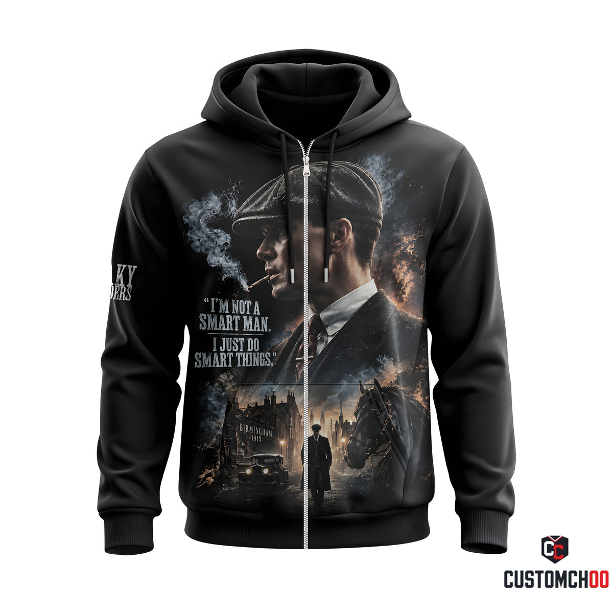 Limited Edition Smart Man Vintage Gangster Graphic Apparel — Hoodie, Zip Hoodie, Sweatshirt & T-Shirt
