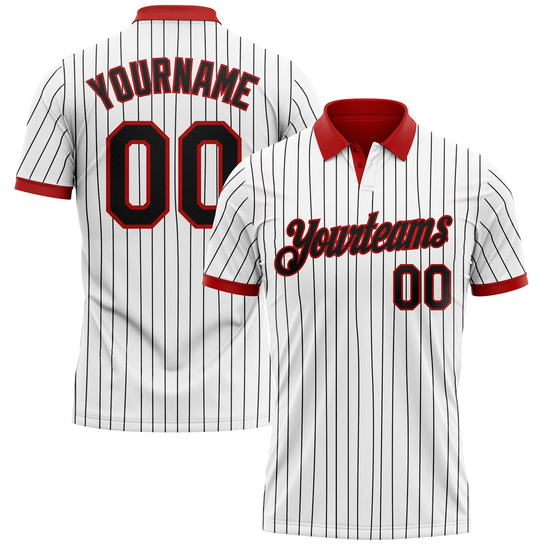 Custom White Black Pinstripe-Red Performance Polo Shirt Fan Gear 2026 — Review & Style Guide - Custo