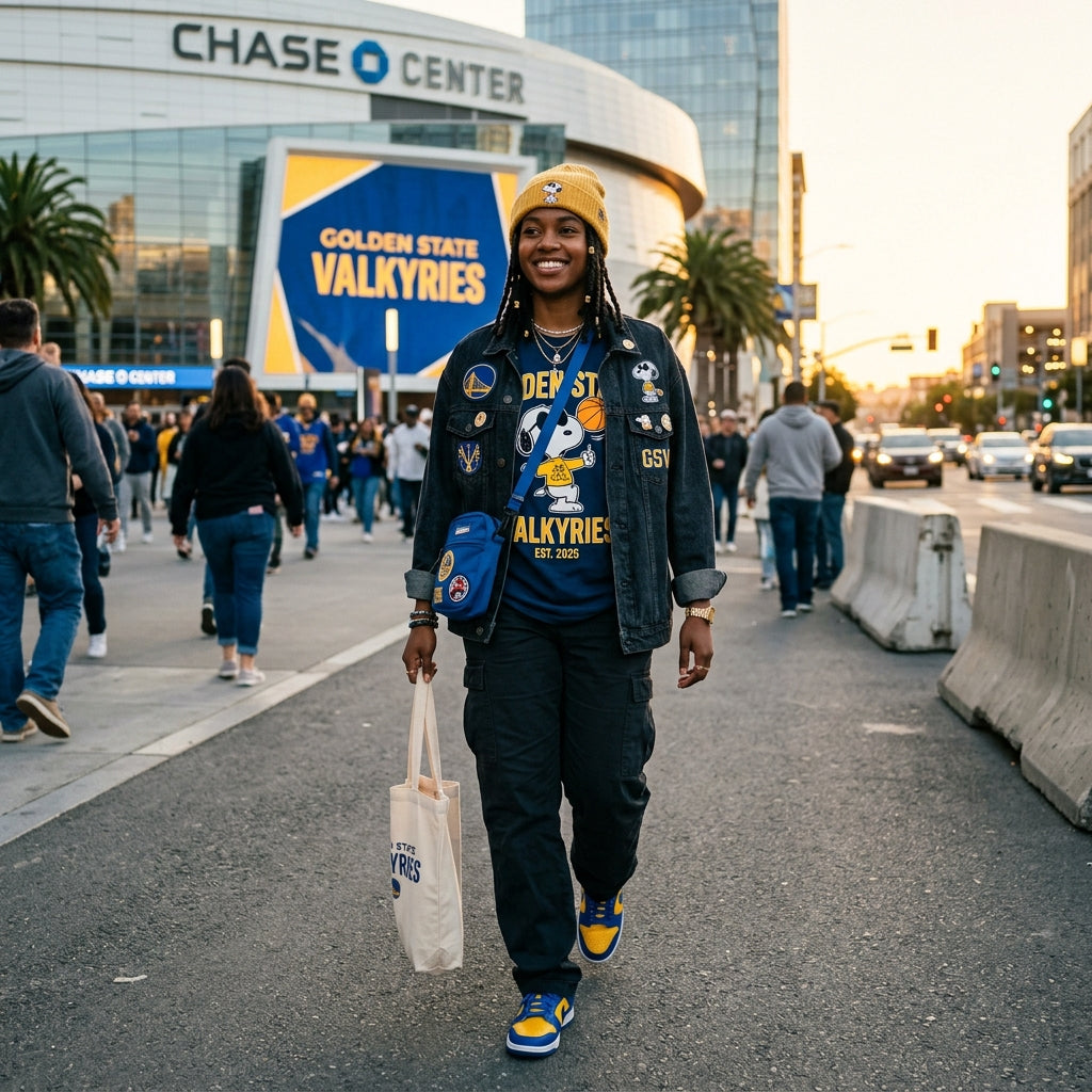 Golden State Valkyries Snoopy-Inspired Tracksuit 2026 - Customchoo