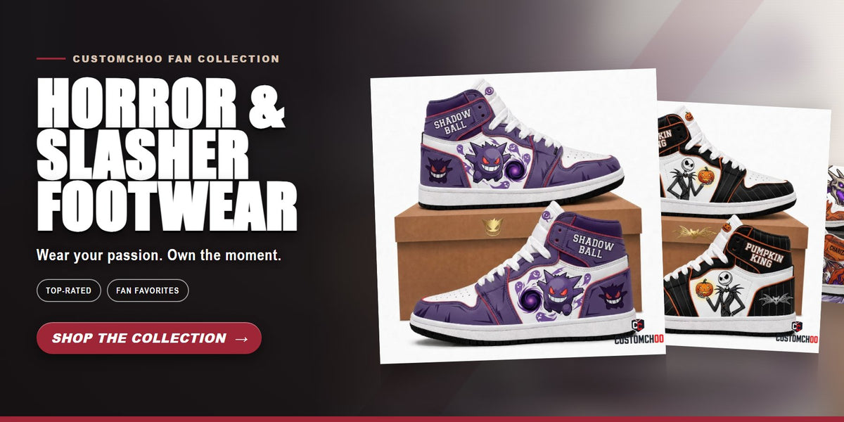 Horror & Slasher Footwear collection banner