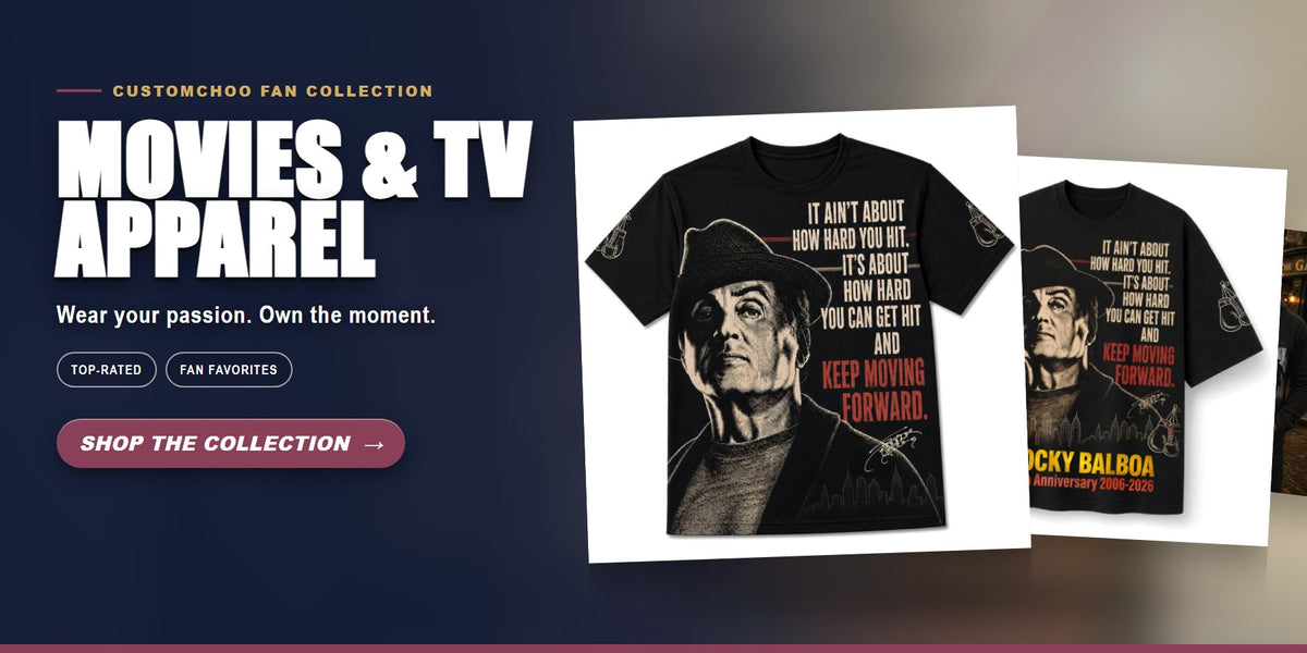 Movies & TV Apparel collection banner