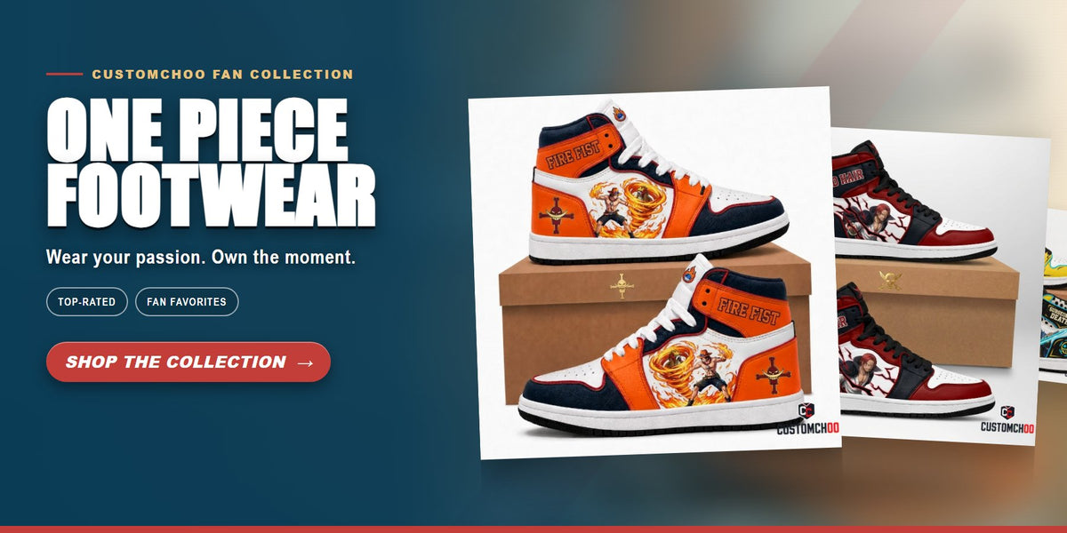 One Piece Footwear & Shoes collection banner