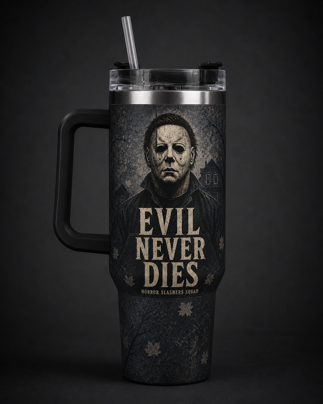 Michael Myers Horror Slashers Squad 40oz tumbler with handle