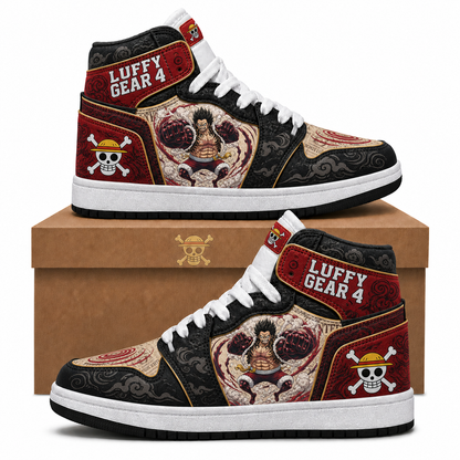 Monster Trio (Luffy, Zoro, Sanji) High Top Sneakers — One Piece Inspired Fan Shoes - Custom Fan Apparel Image 9