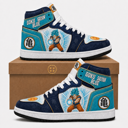 Son Goku High Top Sneakers — Dragon Ball Z Inspired Fan Shoes - Custom Fan Apparel Image 3