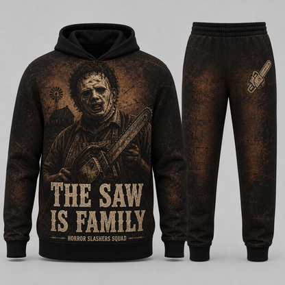 Leatherface Horror Slashers Squad hoodie and pants set