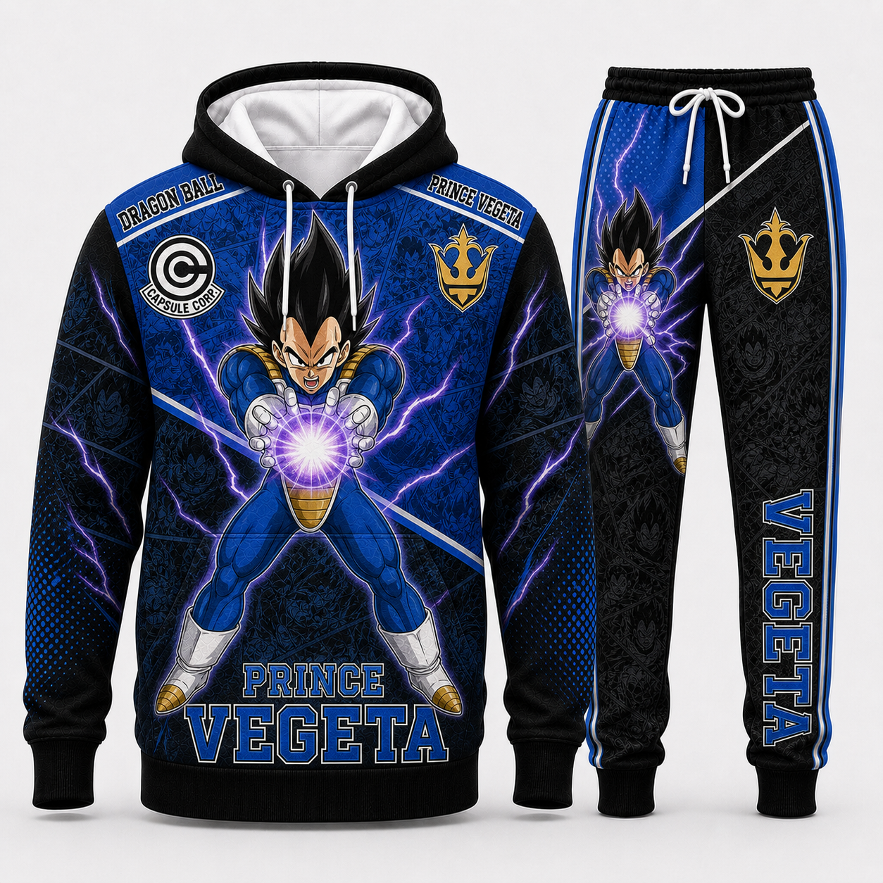 Goku Ultra Instinct Hoodie & Sweatpants Tracksuit Set — Dragon Ball Super Inspired - Custom Fan Apparel Image 3