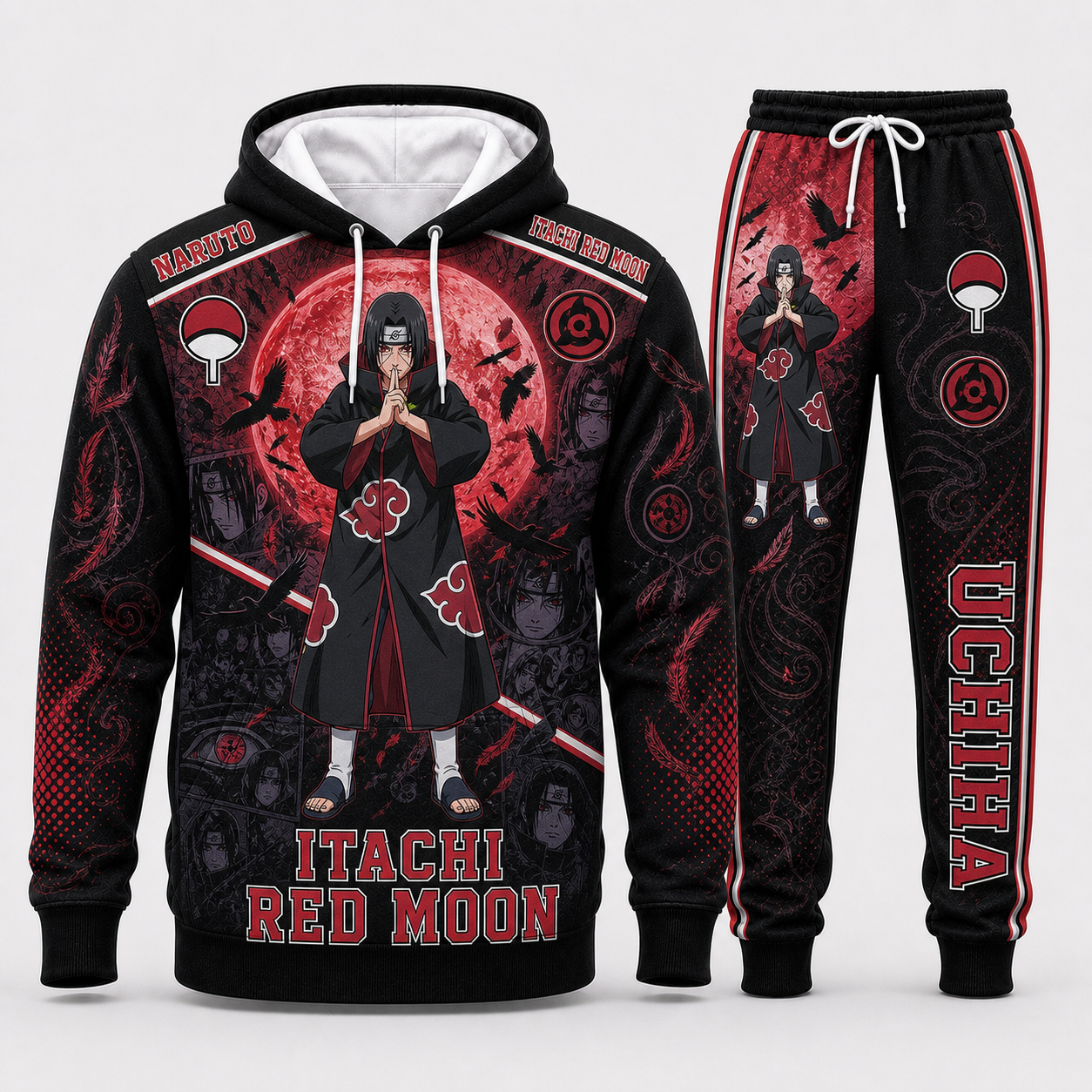 Naruto Sage Mode Hoodie & Sweatpants Tracksuit Set — Naruto Shippuden Inspired - Custom Fan Apparel Image 4