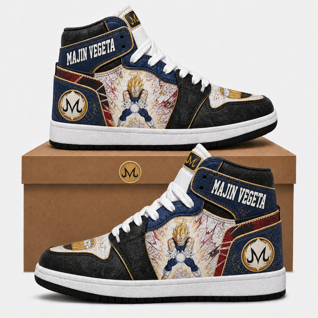 Son Goku High Top Sneakers — Dragon Ball Z Inspired Fan Shoes - Custom Fan Apparel Image 4