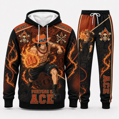 Monster Trio (Luffy, Zoro, Sanji) Hoodie & Sweatpants Tracksuit Set — One Piece Inspired - Custom Fan Apparel Image 6