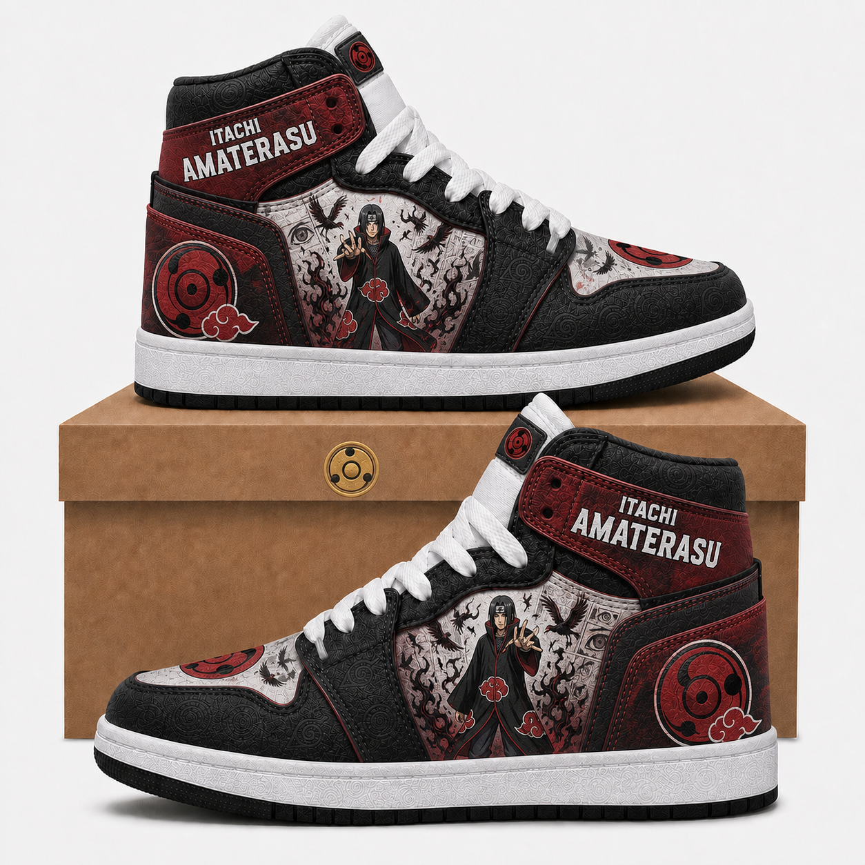 Uzumaki Naruto High Top Sneakers — Naruto Shippuden Inspired Fan Shoes - Custom Fan Apparel Image 5