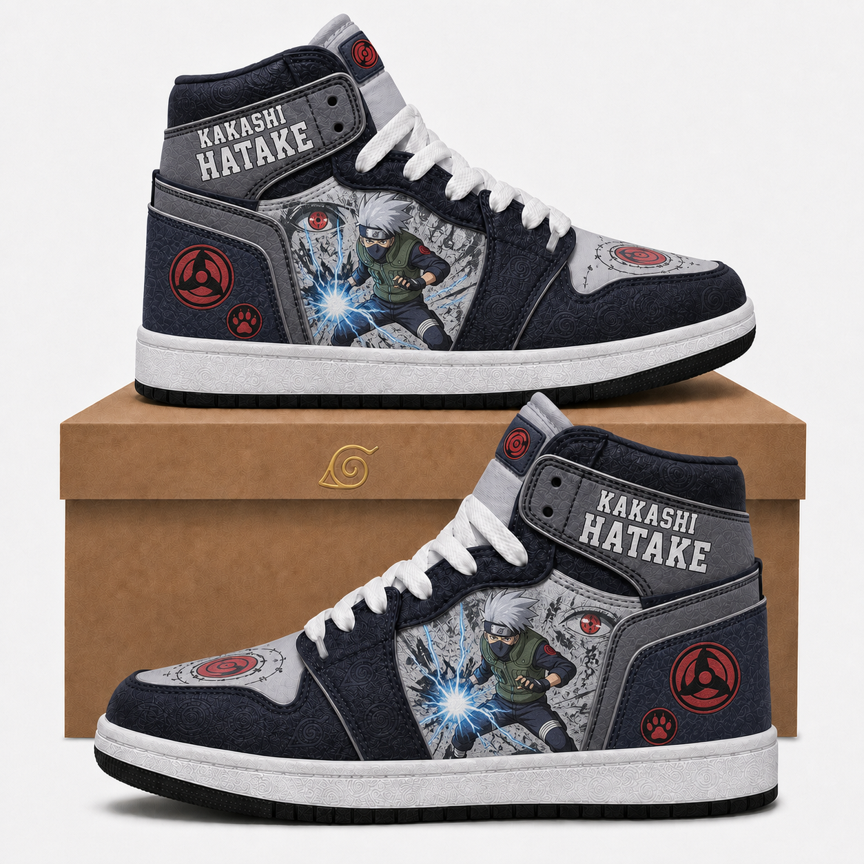 Naruto Sage Mode High Top Sneakers — Naruto Shippuden Inspired Fan Shoes - Custom Fan Apparel Image 3