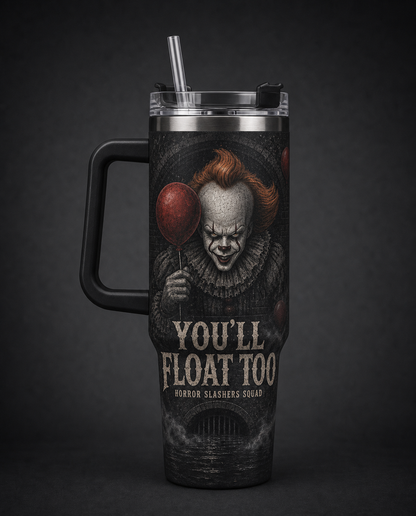 Pennywise Horror Slashers Squad 40oz tumbler with handle