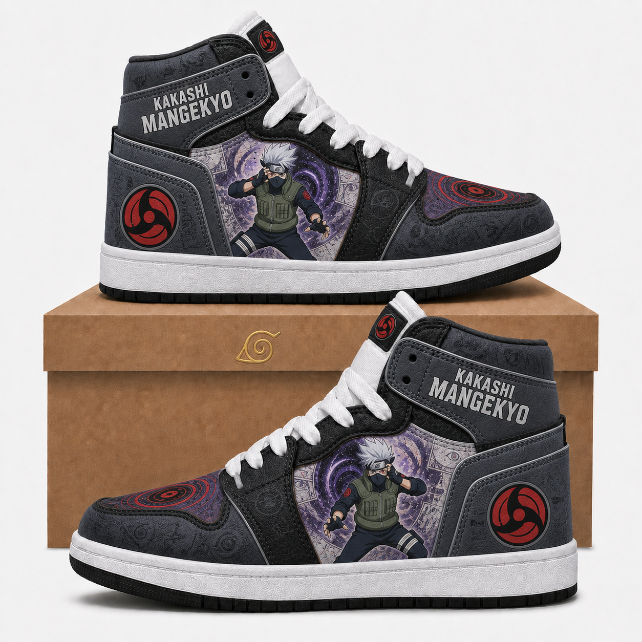 Uzumaki Naruto High Top Sneakers — Naruto Shippuden Inspired Fan Shoes - Custom Fan Apparel Image 6