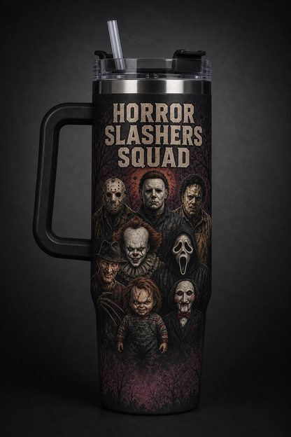 Horror Slashers Squad Horror Slashers Squad 40oz tumbler with handle