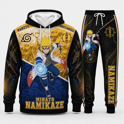 Uzumaki Naruto Hoodie & Sweatpants Tracksuit Set — Naruto Shippuden Inspired - Custom Fan Apparel Image 5
