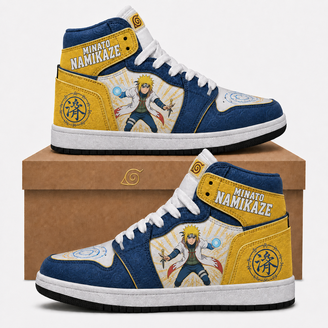 Uzumaki Naruto High Top Sneakers — Naruto Shippuden Inspired Fan Shoes - Custom Fan Apparel Image 7