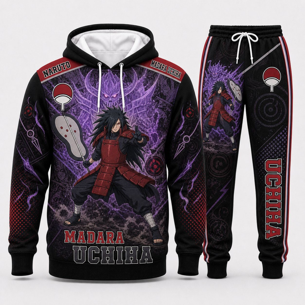 Naruto Sage Mode Hoodie & Sweatpants Tracksuit Set — Naruto Shippuden Inspired - Custom Fan Apparel Image 6