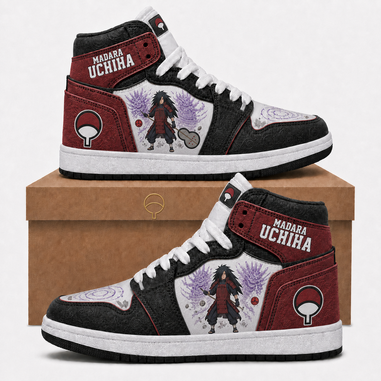 Naruto Sage Mode High Top Sneakers — Naruto Shippuden Inspired Fan Shoes - Custom Fan Apparel Image 4