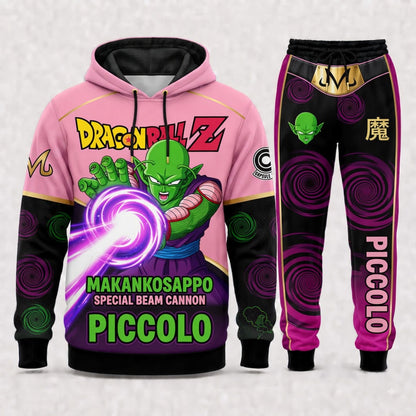 Piccolo Hoodie & Sweatpants Tracksuit Set — Dragon Ball Z Inspired - Custom Fan Apparel Image 2
