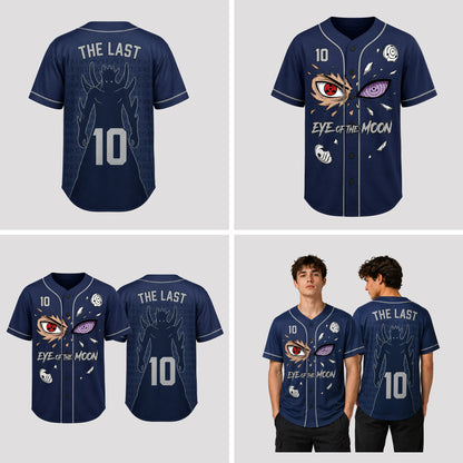 Custom Moon Eye Ninja Baseball Jersey, Personalized Name Number Dark Anime Inspired Shirt