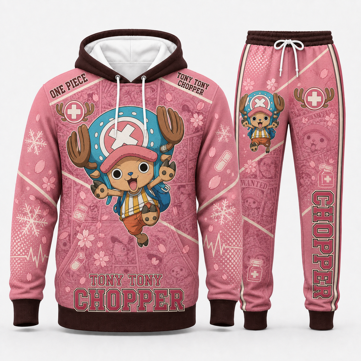Monkey D. Luffy Hoodie & Sweatpants Tracksuit Set — One Piece Inspired - Custom Fan Apparel Image 7