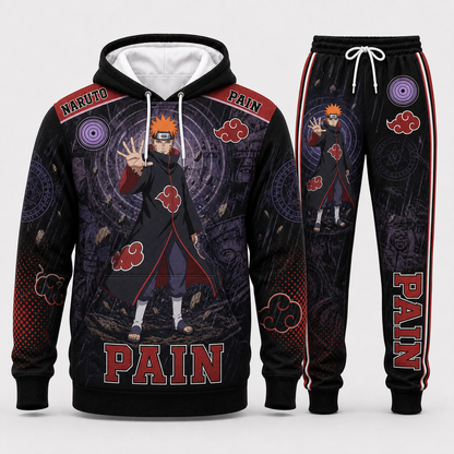 Uzumaki Naruto Hoodie & Sweatpants Tracksuit Set — Naruto Shippuden Inspired - Custom Fan Apparel Image 6
