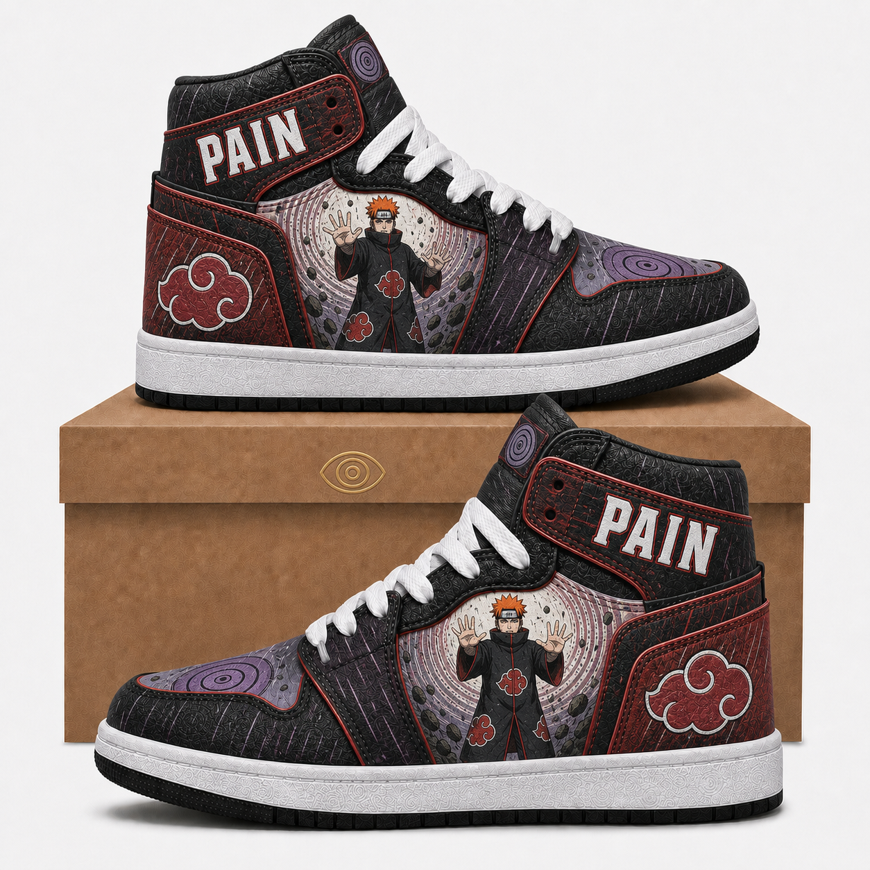 Uzumaki Naruto High Top Sneakers — Naruto Shippuden Inspired Fan Shoes - Custom Fan Apparel Image 8