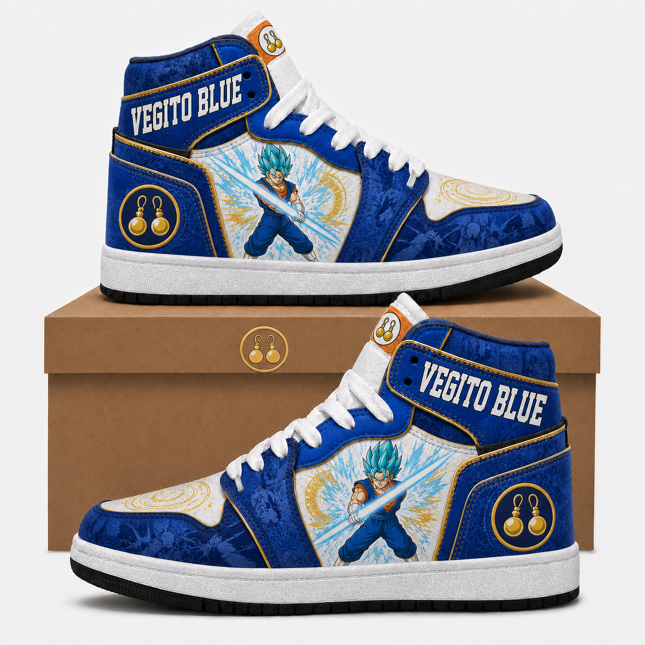 Son Goku High Top Sneakers — Dragon Ball Z Inspired Fan Shoes - Custom Fan Apparel Image 8