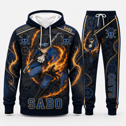 Monster Trio (Luffy, Zoro, Sanji) Hoodie & Sweatpants Tracksuit Set — One Piece Inspired - Custom Fan Apparel Image 3