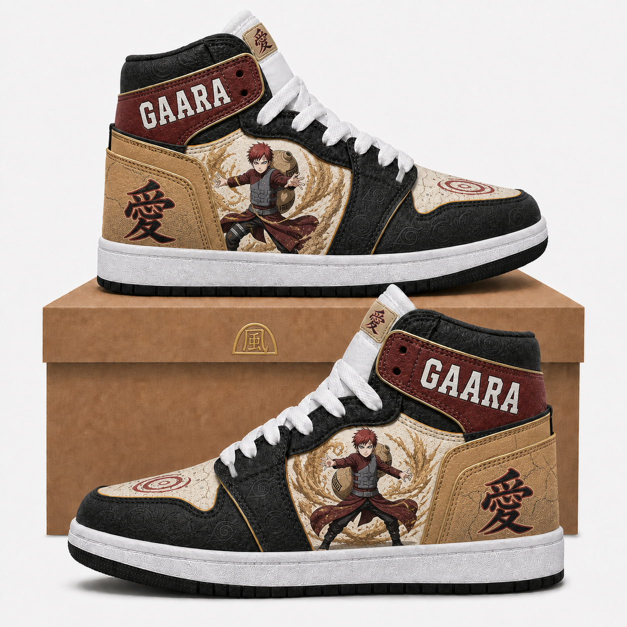 Naruto Sage Mode High Top Sneakers — Naruto Shippuden Inspired Fan Shoes - Custom Fan Apparel Image 5