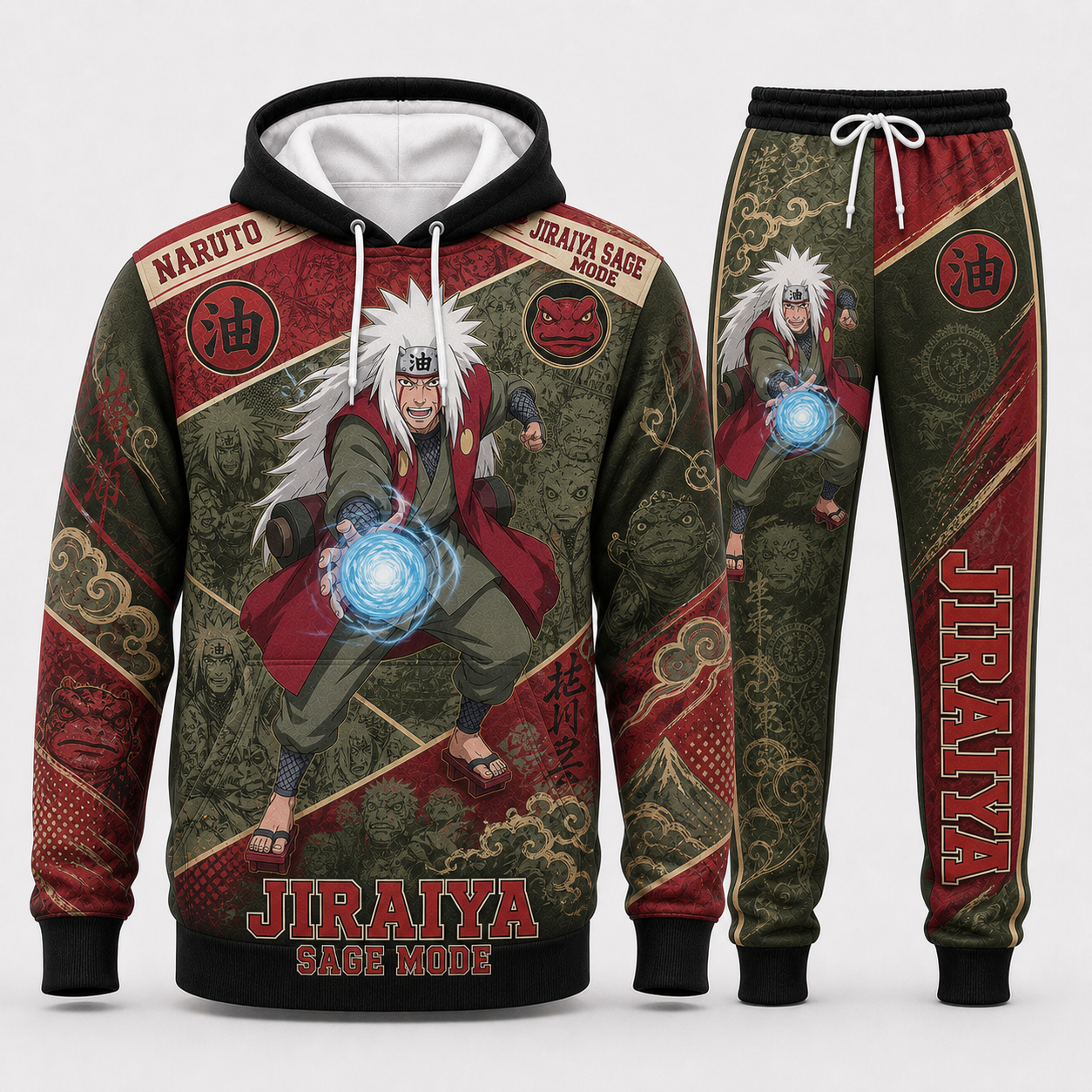 Uzumaki Naruto Hoodie & Sweatpants Tracksuit Set — Naruto Shippuden Inspired - Custom Fan Apparel Image 8