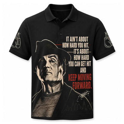 Keep Moving Forward – Vintage Fighter Graphic T-Shirt - Custom Fan Apparel Image 6