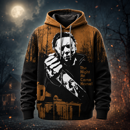 Halloween Horror Graphic Shirt — Vintage Slasher Inspired T-Shirt — Sweatshirt — Hoodie & Zip Hoodie - Custom Fan Apparel Image 5