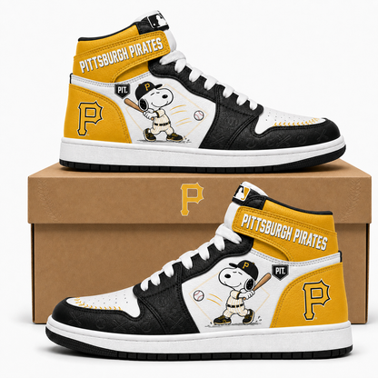 Snoopy MLB Baseball High Top Sneakers (Edition 3) , All 30 Teams Available