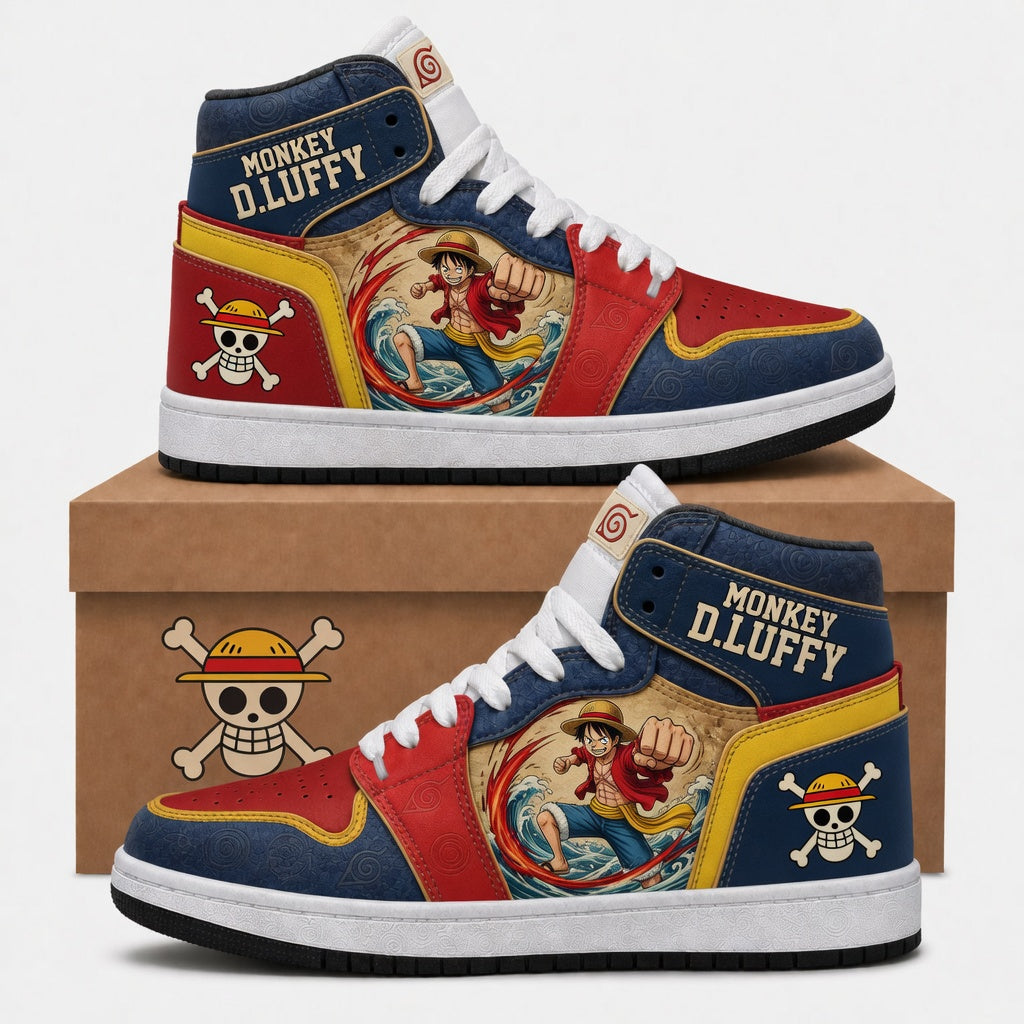 Anime Fan Edition High Top Sneakers — Anime Inspired Inspired Fan Shoes - Custom Fan Apparel Image 2