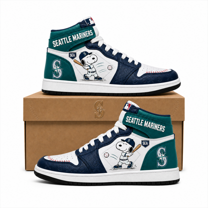 Snoopy MLB Baseball High Top Sneakers (Edition 3) , All 30 Teams Available