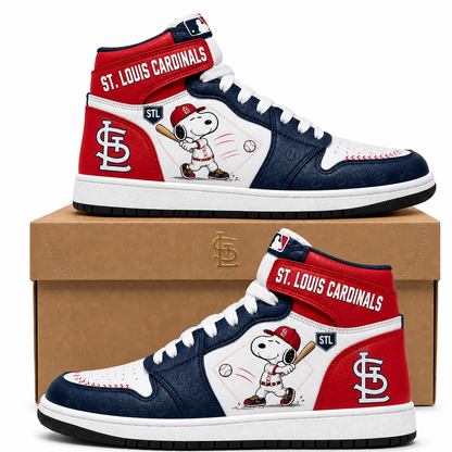 Snoopy MLB Baseball High Top Sneakers (Edition 3) , All 30 Teams Available