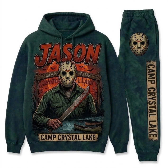 Horror Slashers Squad Halloween Hoodie & Pants Set